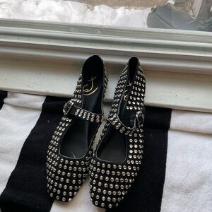 Sam Edelman Black Studded Flats